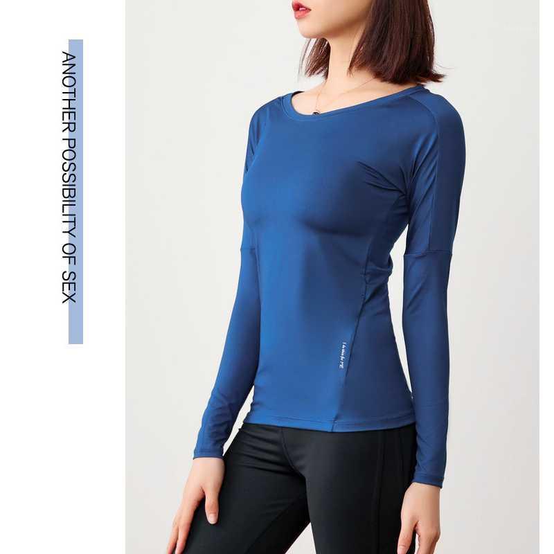 

Women' crew neck mesh breathable running long sleeve Yoga Stretch sweat absorbing top fitness comfort training T-shirt1, Black