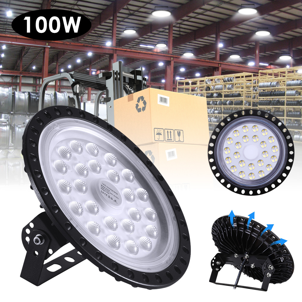 200W Ultrathin 3rd Generation LED UFO High Bay Light Industry Light Hall Lamp Mining Ceiling Lights Workshop Lighting-image-626994132