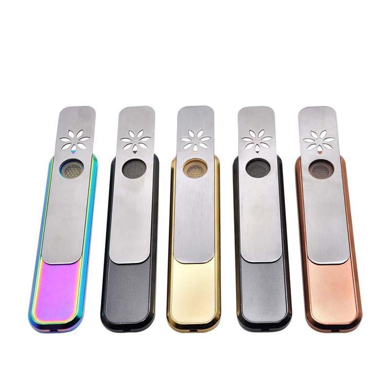 

4 layers Portable Metal pipe hand smoking spoon Tobacco Pipes