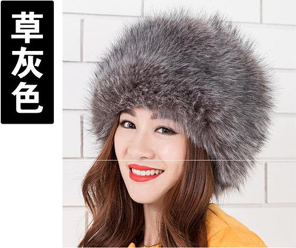 

New style warm hat imitating fur, snow cap, northeast hat, men and women hat, White