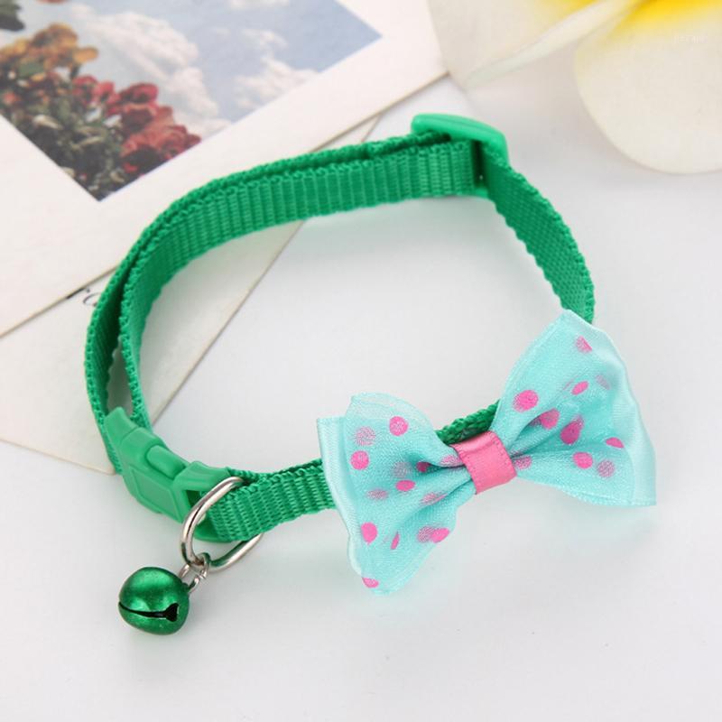 

Pet Stainless Steel Collar High Quality Adjustable Tie Dog Cat Pet Collar Candy Color Bow Tie Bow Practical Leash1