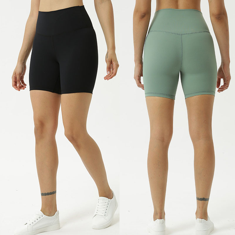 

Solid Color Women yoga pants High Waist Sports Gym Wear Leggings Elastic Fitness Lady Overall Full Tights Workout Fitness Shorts L-023, White;red