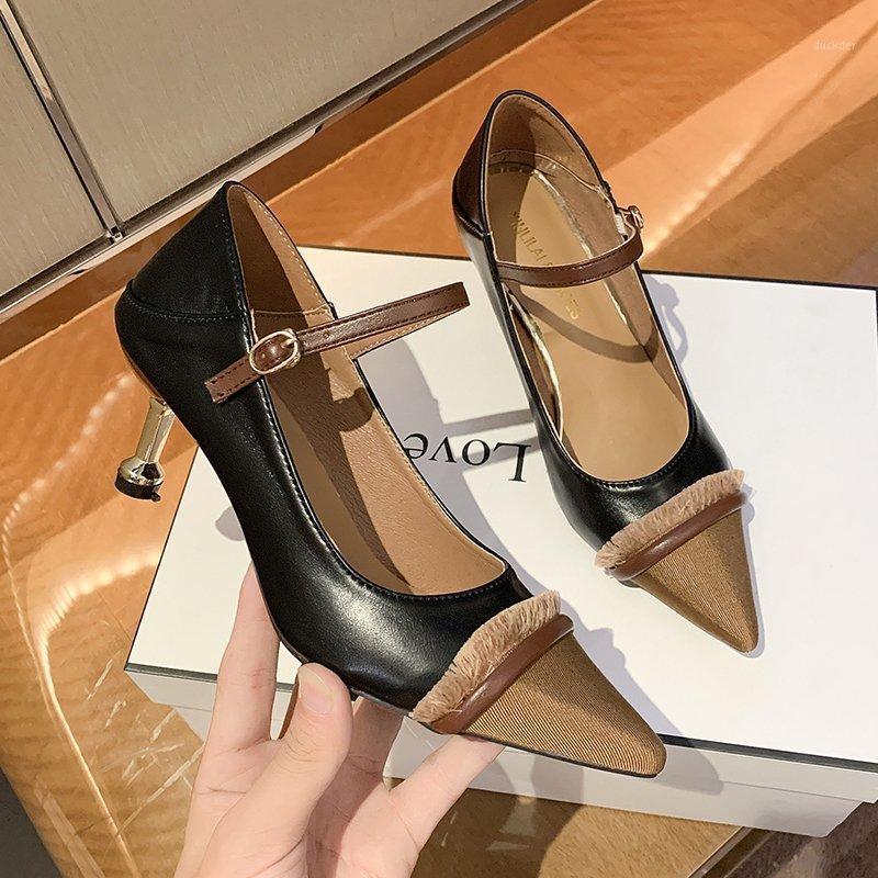 

New Fashion Pumps Classic Sexy Pointed Toe Kitten Heels Shoes Spring Sandals Shoes Wedding Pumps1, Black