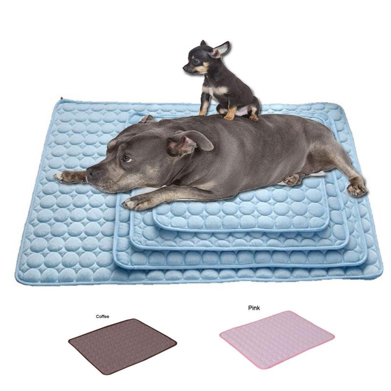 

Summer Pet Dog Seat Mat Sofa Cushion Cooling Touch Pad Soft Comfortable Dog Bed Cool Nest Mat For Small Medium Large Cats, Blue