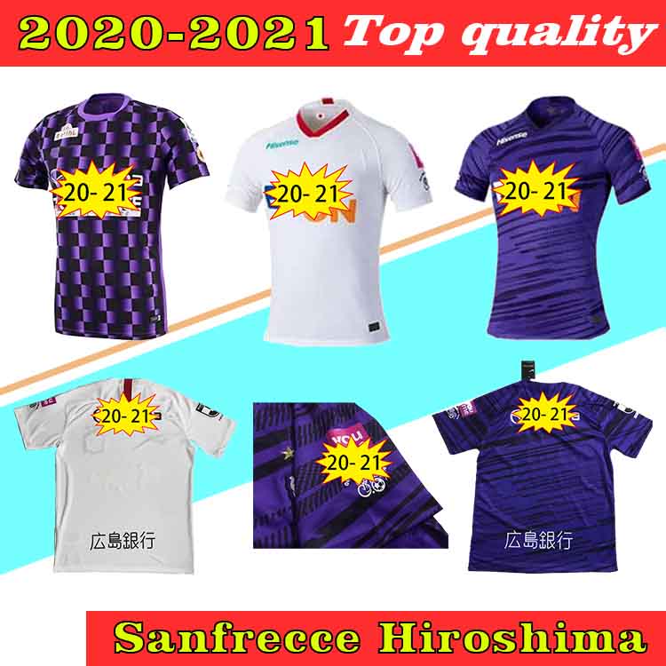 

New 20 21 J. League Sanfrecce Hiroshima Soccer Jerseys 2020 2021 purple white Home Away #12 PLAYEY Soccer Shirt Away Football Uniform Sale, Black;yellow