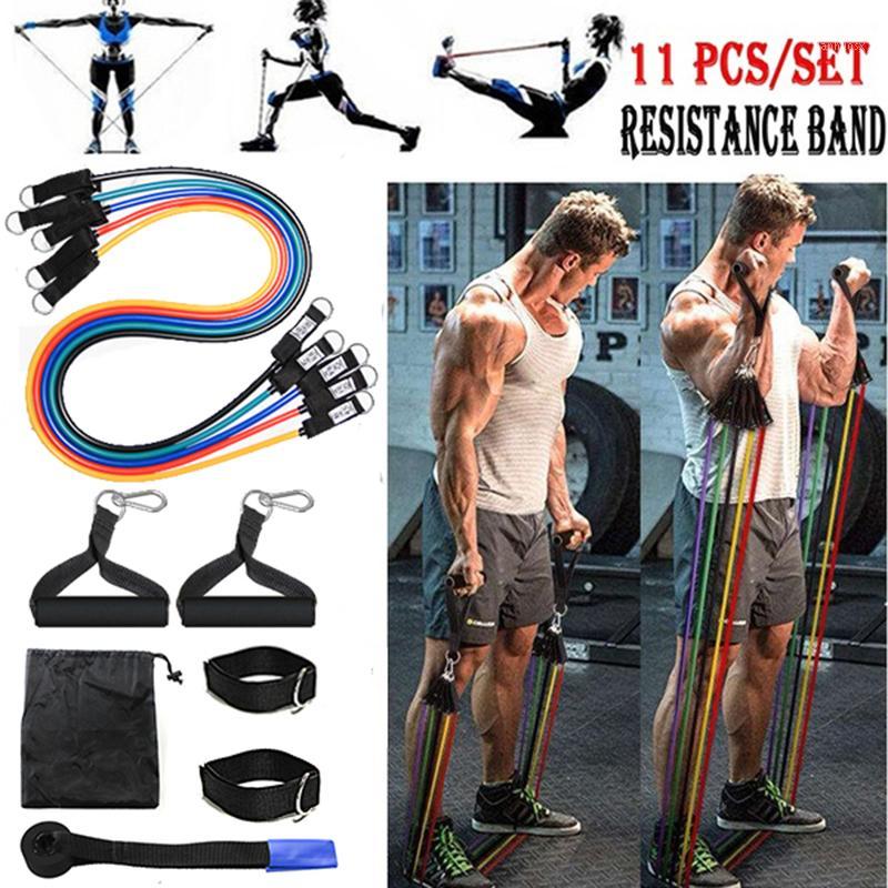 

11 pcs Resistance Band Fitness Gum Sport Elastic Bands For Fitness Yoga Exercise Resistance Bands Rubber Training Expander Home1