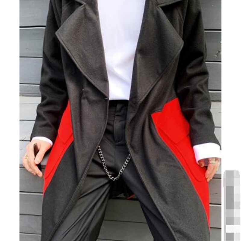 

2021 New Long Male Jacket, Knee-length Hot Casual Versatile Korean Version Retro-trend British Jacket ZZUR, 11