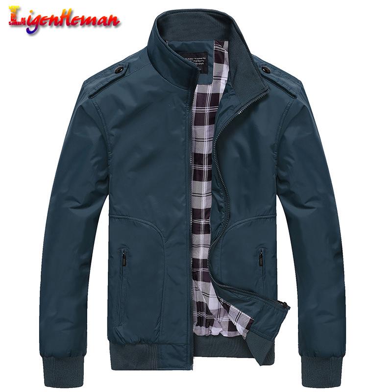 

Spring Autumn Male Bomber Jackets Casual Coats Solid Color Mens Sportswear Stand Collar plus size 4XL Mens Jackets Slim, 36 blue