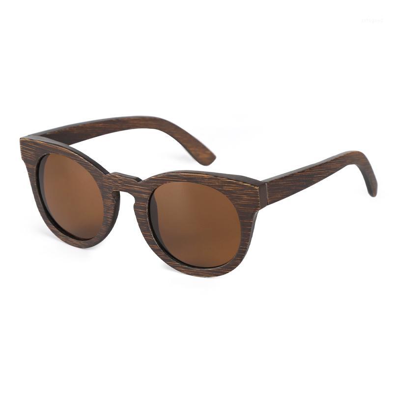 

Sunglasses Retro Wooden Bamboo Dyed Brown Men Women Polarized Glasses Mirror Coated Ladies High-grade Beach Sunglasses1