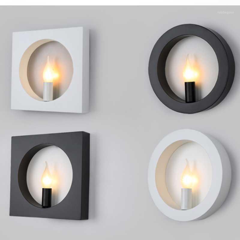 

Creative Candle Wall Lamps Fixture Luminaire for stairs bedroom Hallway Home Decoration Lighting Indoor Sconce Lights Retro1