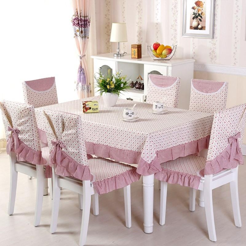 

Printing Tablecloth Dining Chair Cover Quality Cotton Linen Seat Chair Cushion Kitchen Table Cloth Home Decor Pastoral Style, Xs 1pc-130x130cm