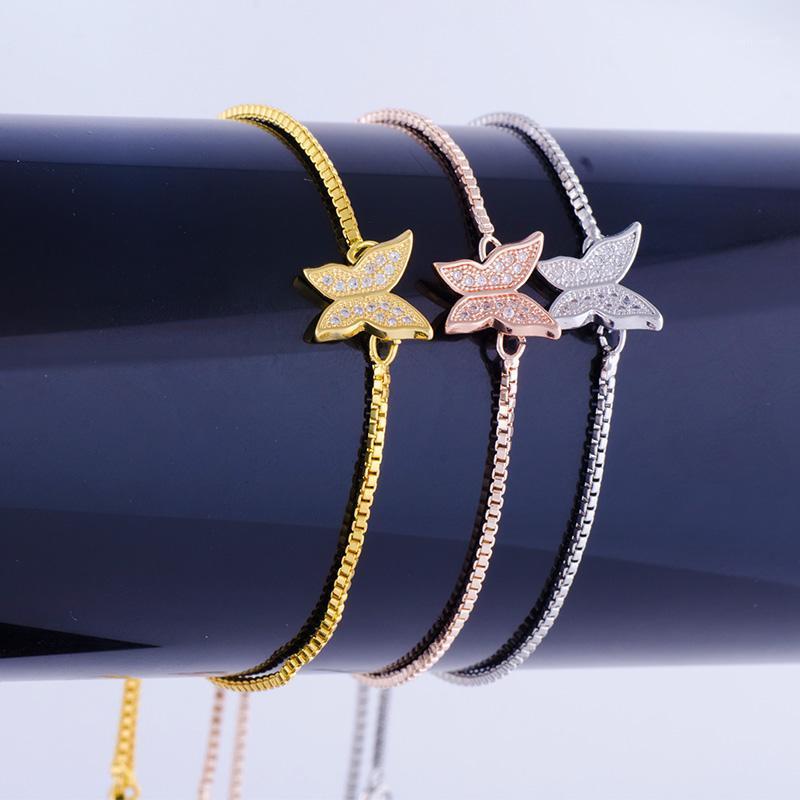 

Charm Bracelets 2021 European Copper Braided Butterfly Bracelet DIY Exquisite Fade Jewelry Charm1
