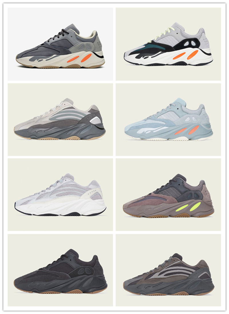 

Athletic Shoes New 700 Runner Sneakers Kanye West Mauve Wave Mens & Womens Good Quality 700s Sports Runner Shoes 36-46 size