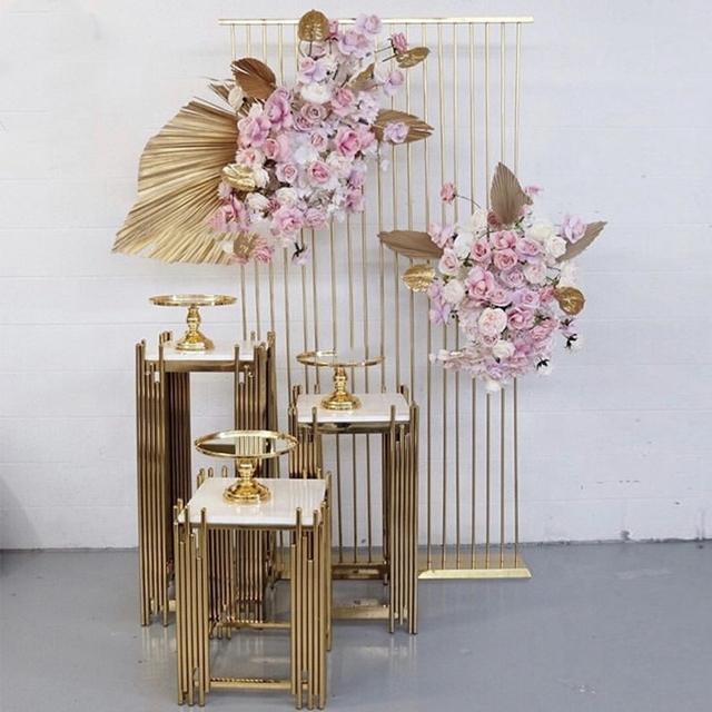 

1pcs( 80cm diameter )no 3pcs cake stand)Latest design simple decoration event stage designs for backdrop wedding yudao1154