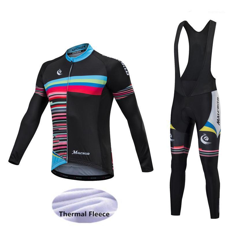 

Malciklo Cycling Set Winter Thermal Fleece Long Sleeves Cycling Jersey MTB Maillot Rock Racing Bike Clothing Ropa Ciclismo1, Winter sets