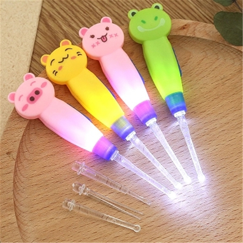 

Cute Ear Pick Ear Wax Remove LED Flashlight Baby Ear Pick Cleaner Safety LED Flashlight Ershao Earwax Remover Care Tool for Baby