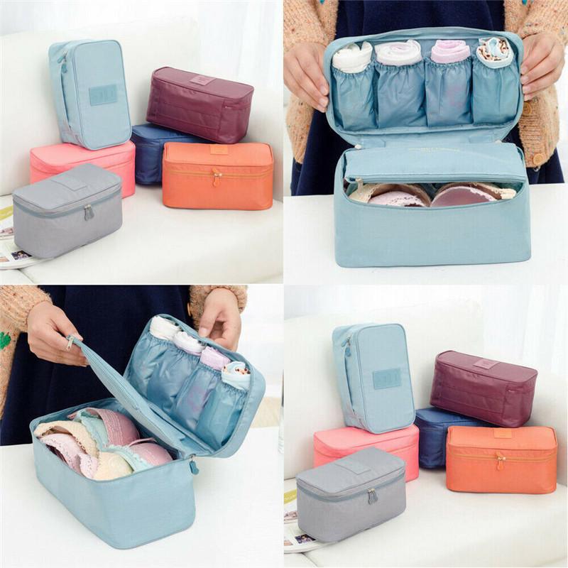 

Bra Underwear Socks Cosmetic Packing Cube Storage Bag Travel Luggage Organizer