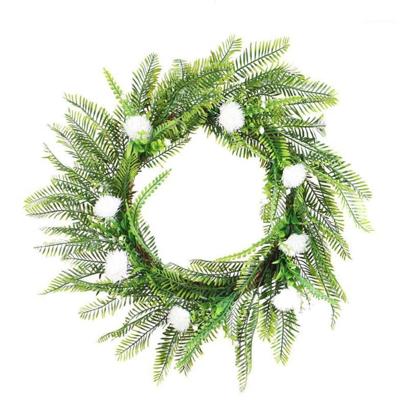 

Simulate Fern Leaf Chrysanthemum Garland Artifical Plant Decoration for Home1, White