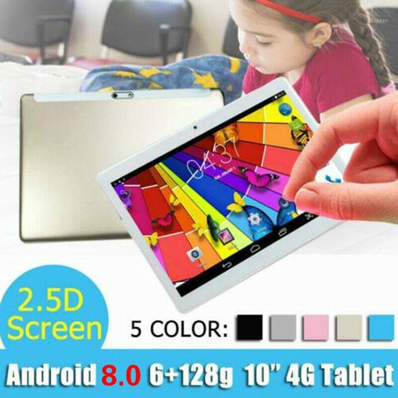 

10.1 inch Tablet Android 8.0 Octa Core PC 6G+128GB Wifi 2 SIM GPS Dual Camera 2.5D Screen 4G LTE GPS WIFI Bluetooth Tablet1, Black