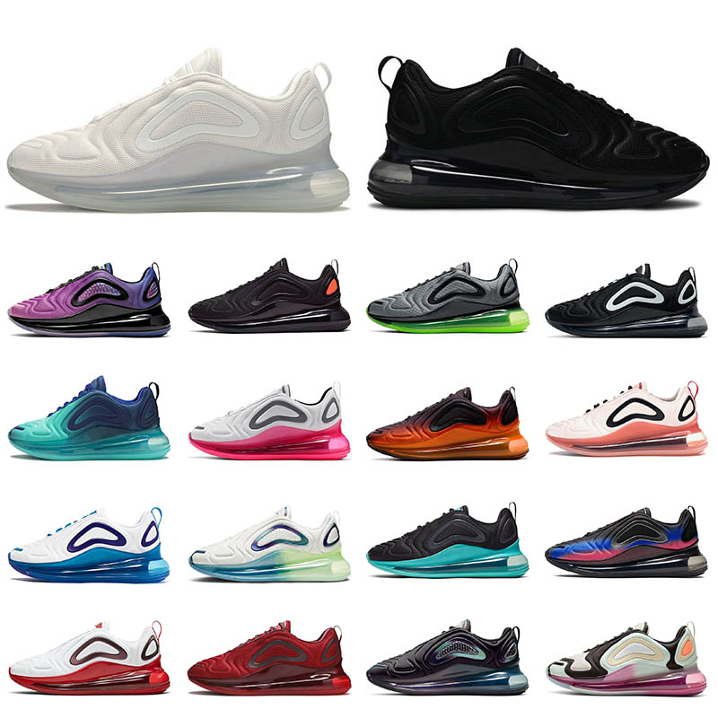 New Arrival 720s Running Shoes Triple Black Wolf Grey All White Off Mens Womens Sports Trainers Sneakers
