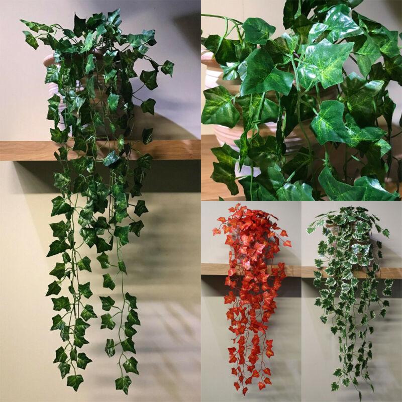 

Plastic Artificial Flower Rattan String Artificial Ivy Leaf Garland Plant Vine Fake Foliage Flowers Garden Wedding Decor Hot