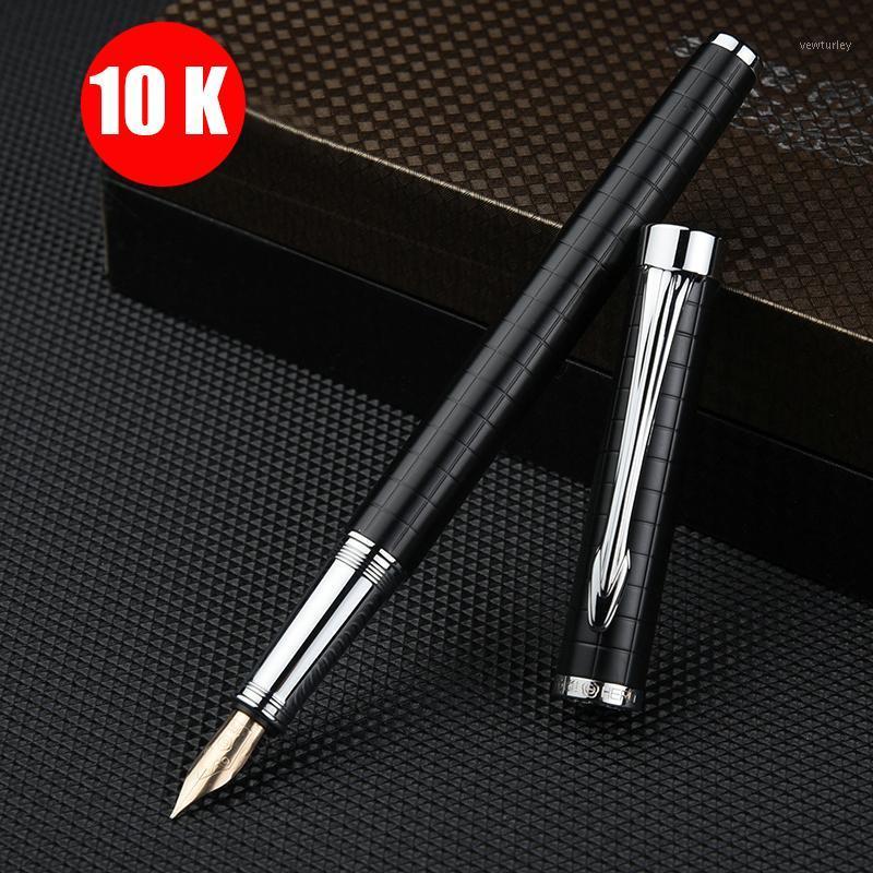 

High Quality 10K fountain pen for writing Business signature pen dolma kalem Caneta Stationery Office school with gift box 10511, Red
