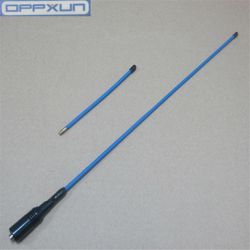 

OPPXUN OPX-772 blue SMA-F SMA VHF/UHF 144/430MHz antenna for TK3160 TK3207G TK378G TK 3107 TK 2100 baofeng radios