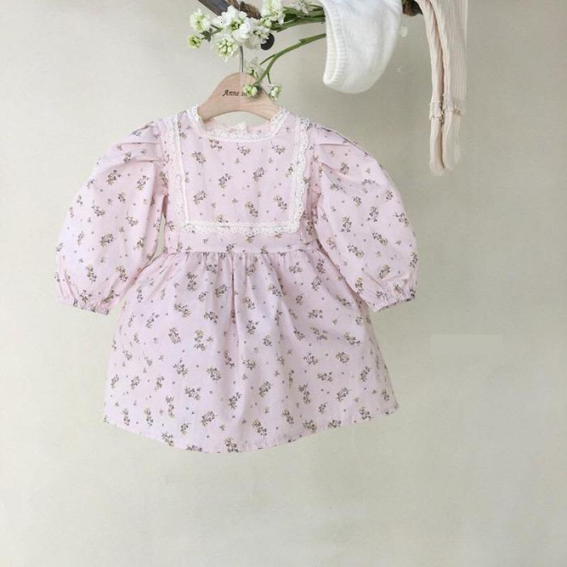 

2021 New Facejoyous 0- Kids Baby Girl Floral Clothing Cotton Long Sleeve Bodysuit Elegant Cute Princess Newborn Outfits Ants, Y829white