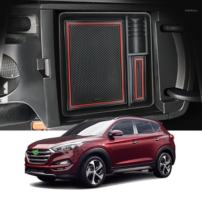 

LFOTPP Car Armrest Central Storage Box For Tucson 2th 2020 2020 Car Handrail Sort Out Storage Box Auto Interior Accessories1