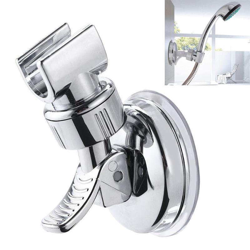 

Shower Head Handset Stand Bracket Holder Chrome Wall Mount Adjustable Suction Replacement Bathroom Faucet Accessories New Color