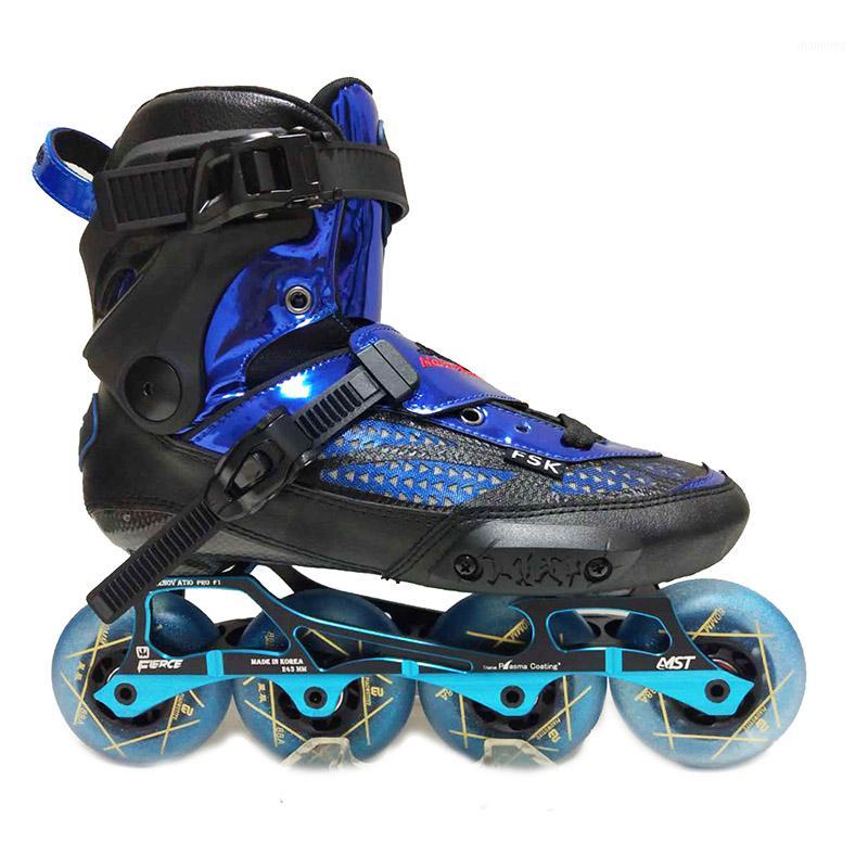 

Carbon Fiber Roller Skates JU-F HATO Inline Skates Professional Adult Kids Roller Skating Shoes Slalom Sliding Skating Patins1, Black-silver