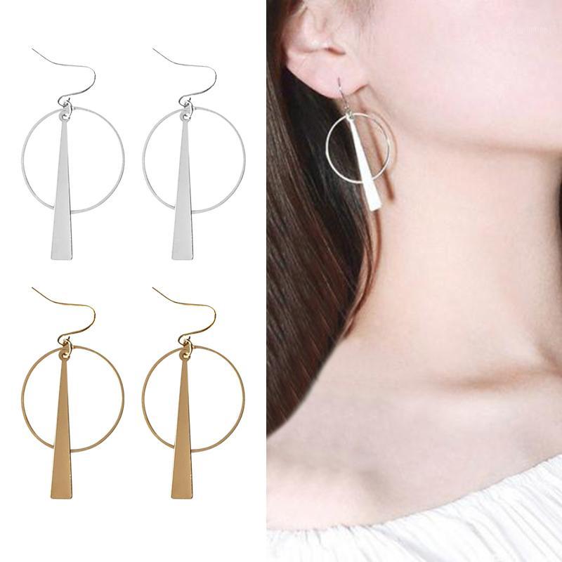 

Women Stylish Earrings Simple Geometric Circle Dangle Drop luxury Earrings XRQ881
