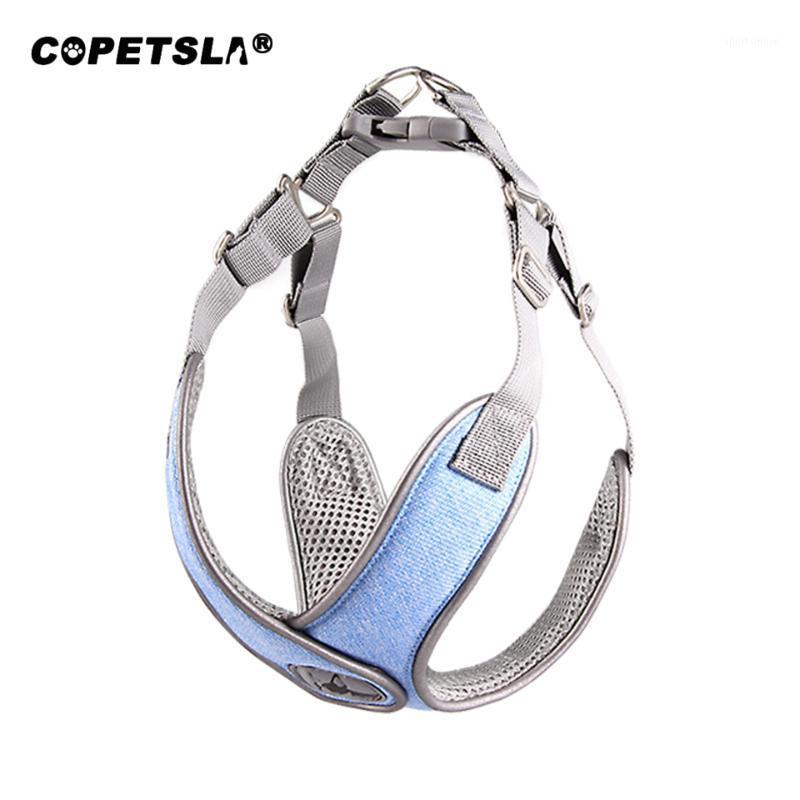 

Copetsla One Piece Pet Supplies Reflective Dog Collar Harness For Small Medium Dog Harnesses Vest Puppy Dogs Chest Strap1