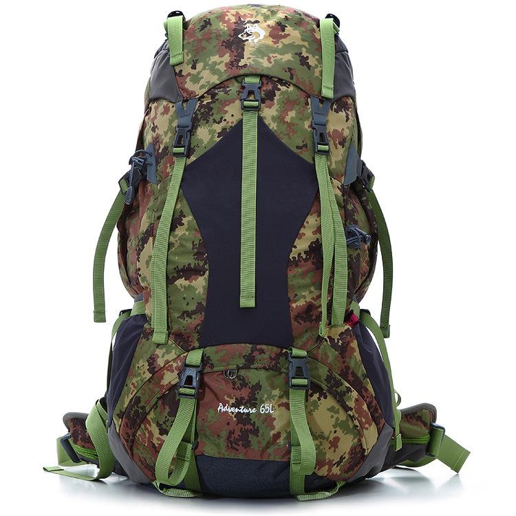 

Jungle King 2020 new camouflage waterproof outdoor mountaineering bag large capacity long-distance travel package 65L camping, Other