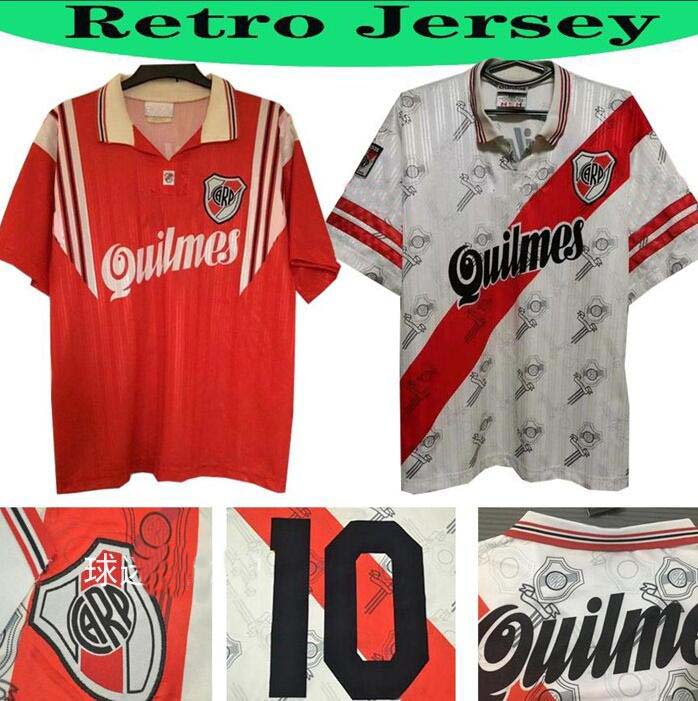 

1995 1996 Retro River Plate soccer jerseys 95 96 CANIGGIA Francescoli Camisas de Futebol Soccer Shirt quality Football uniforms, Black;yellow