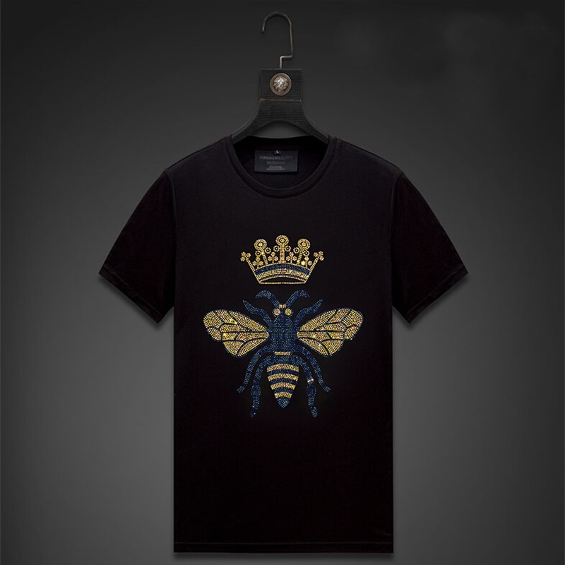 

2021 New Shirts Man Top Quality Hot Drill t Shirt Men/women Tshirt Designer T-shirt Casual O-neck Tops H12e, As shown