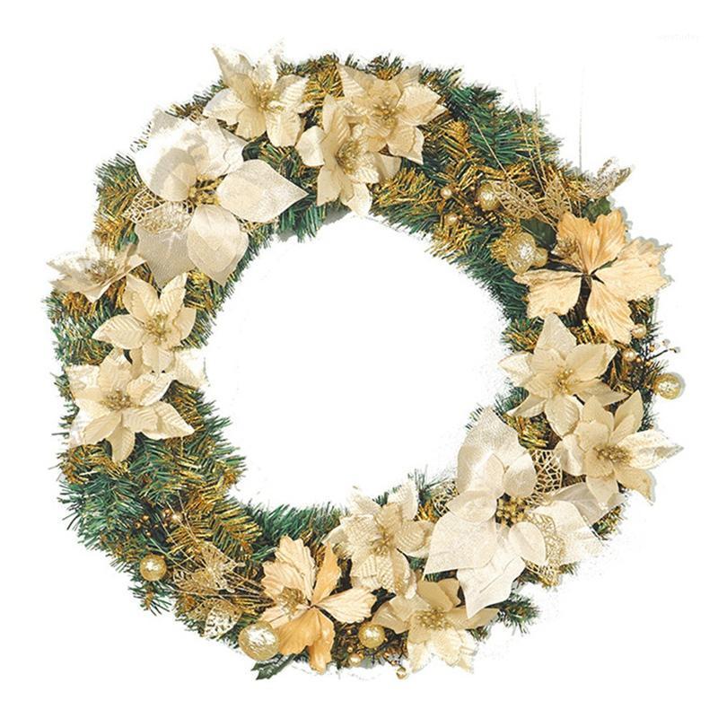 

Artificial Christmas Wreath, Front Door Wreath, for Door Decors, Weddings, Parties, and Home Decorations1, As shown