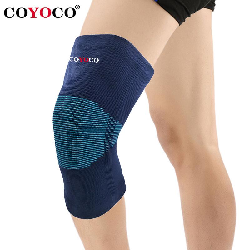 

1 Pcs Sports Knee Protector Pad Support COYOCO Brand Kneepad Prevent Arthritis High Elastic Knee Guard Keep Warm Blue