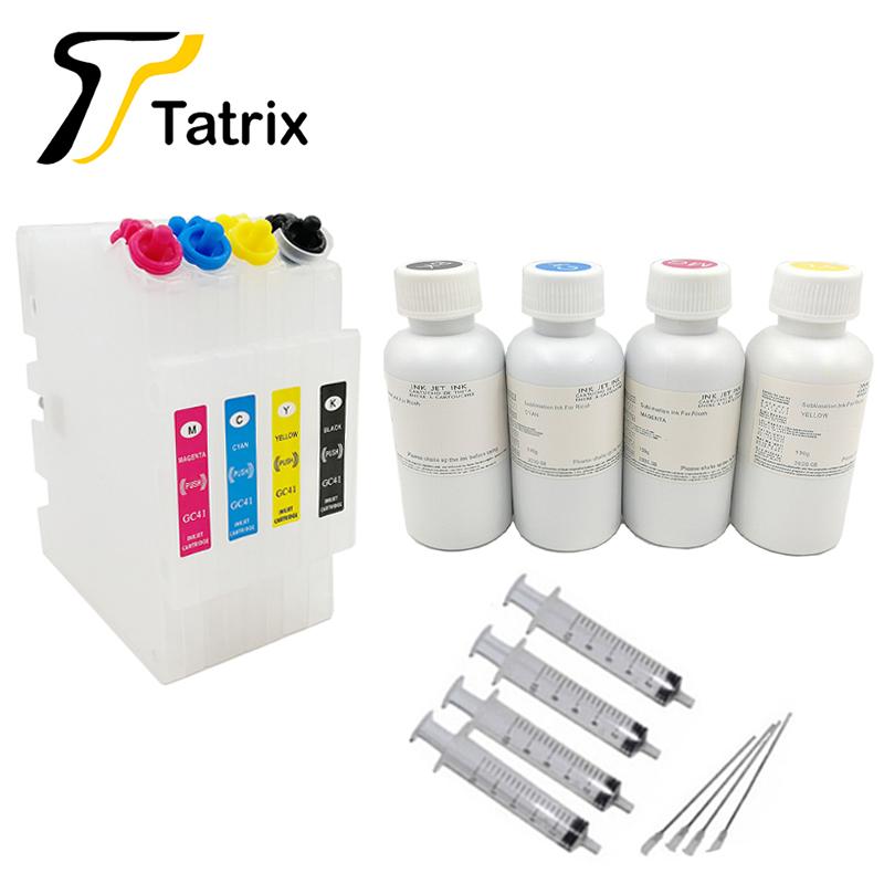 

Tatrix GC41 Refillable Cartridge + Ricoh Sublimation . For Ricoh SG2100 SG2010L SG3120 SG3100 SG3110DN SG3110DNW SG7100 Printer