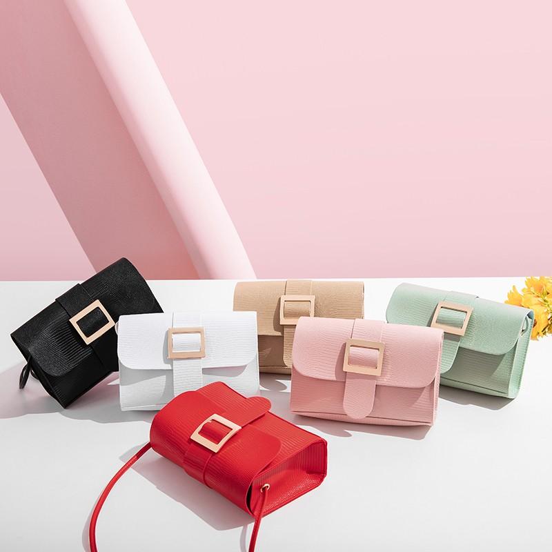 

2021 New Fashion And Leisure Leather Material Shoulder Crossbody Tote Bags For Women Mobile Phone Cosmetics Small Handbags, Black