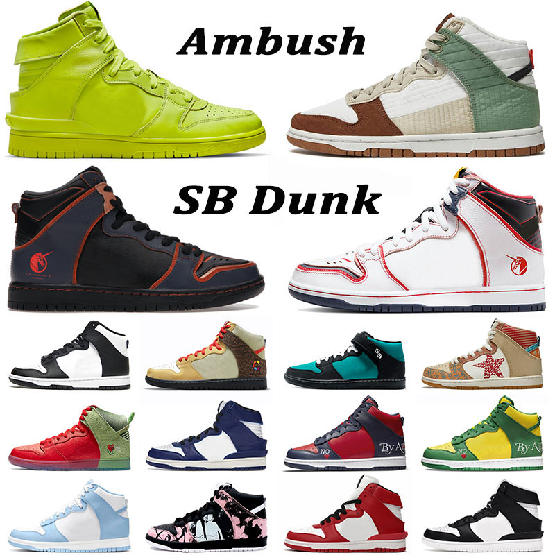 

Ambush High Mens Womens Basketball Shoes Unicorn Gundam Aluminum Fragment Gasparilla Griffey Running Tokyo LX Toasty What The Sports Sneakers Trainers, 36-45 panda