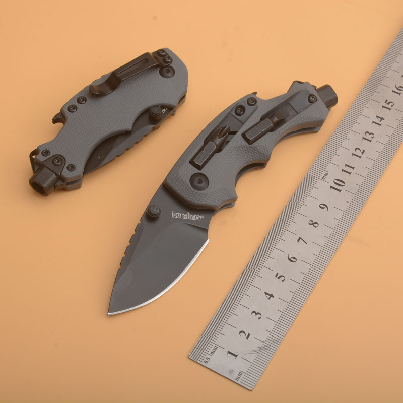 

Kershaw kershaw Shuffle DIY 8720 Multifunction Tactical Folding Knife Aluminum Handle Outdoor Camping Hunting Survival Pocket Clip EDC Tools