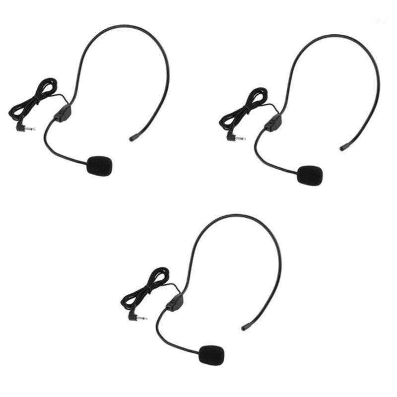 

3 Pcs Headphone Microphone Headset Speaker Microphone Compatible o Technology Voice Teacher Speaker1