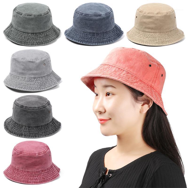 

1 PC Solid Color Foldable Bucket Hat Woman Summer Sun Hat Hip Hop Wide Brim Beach UV Protection Sunscreen Fisherman Cap1, Blue