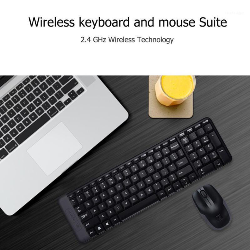 

220 104 Keys Wireless Keyboard 1000dpi Mouse USB Receiver Set1