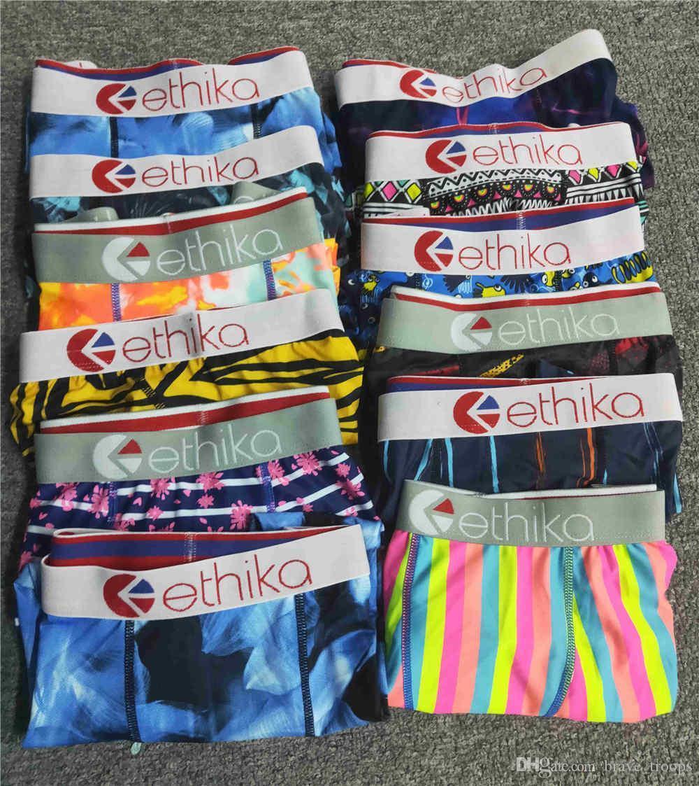 

Ethika Mens Boxer Underwear Random Styles Sports Hip Hop Rock Excise Underwear Skateboard Street Fashion Quick Dry Top Ujzw