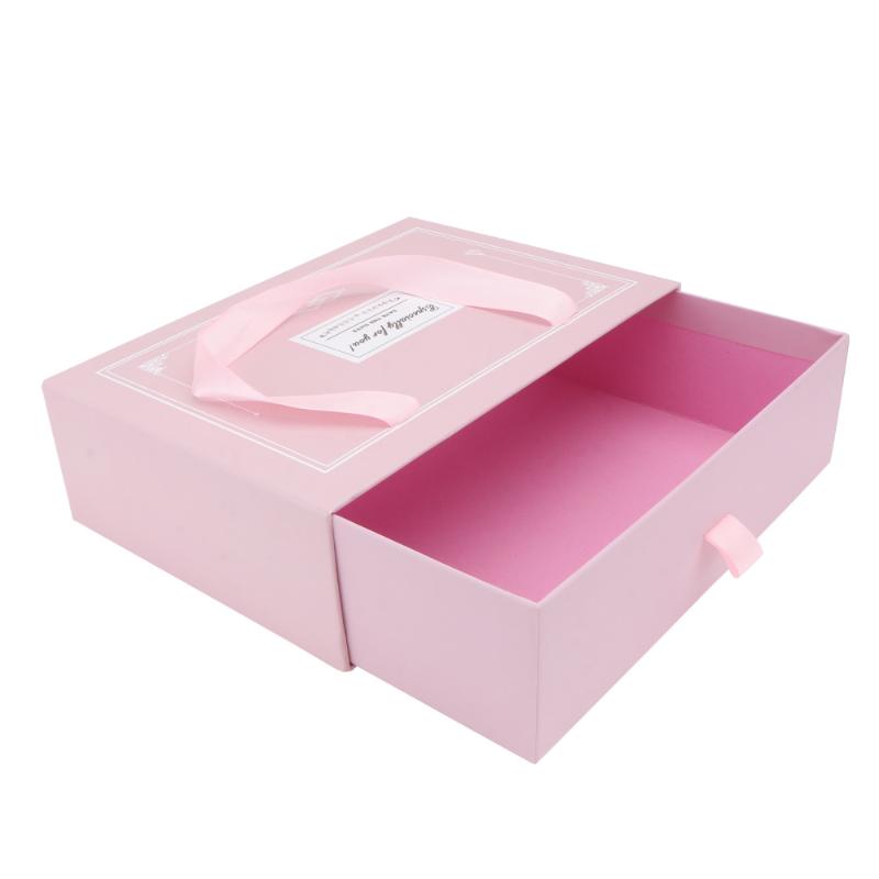 

1Pc Gift Box Paper Gift Container Handheld Box Cosmetic Storage