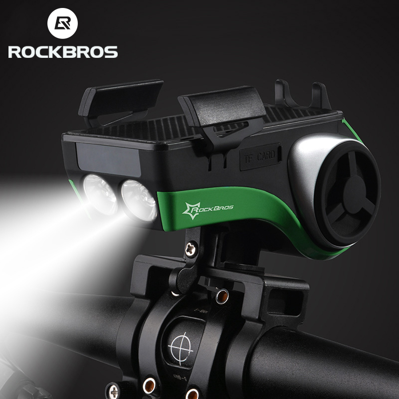 

ROCKBROS Bike Light Waterproof 5 in 1 Bicycle Computer Phone Holder Bluetooth Audio MP3 Player Speaker 4400mAh Power Bank Cycling Bell
