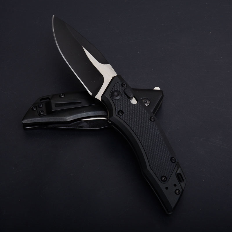 

fast 1905 induction hawk lock drop point blade black aluminum folding knife edc pocket knives with retail box