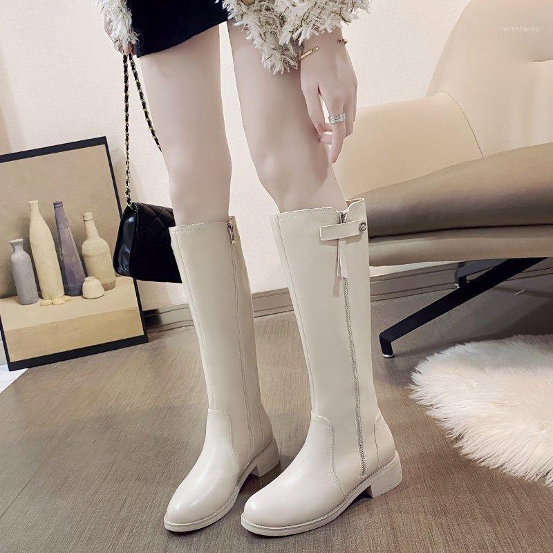 

Knee High Boots Heels Women Shoes 2020 Knight Boots Winter Thigh High Knee Women Black Beige Botas Altas Mujer1